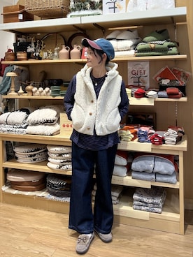 「アイテム（モカシン/デッキシューズ）」を使った、ともちんさん（レディース・153cm・40代）の秋コーディネート