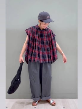 「natural by clip_studio CLIP」｜「アイテム（キャップ）」を使った、ともちんさん（レディース・153cm）の夏コーディネート