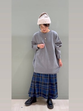 「アイテム（帽子）」を使った、ともちんさん（レディース・153cm・40代）の秋コーディネート