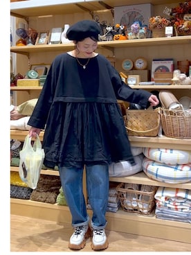 「アイテム（タンクトップ）」を使った、ともちんさん（レディース・153cm・40代）の秋コーディネート