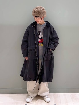 「natural by clip_studio CLIP」｜「アイテム（ニットキャップ/ビーニー）」を使った、ともちんさん（レディース・153cm）の冬コーディネート
