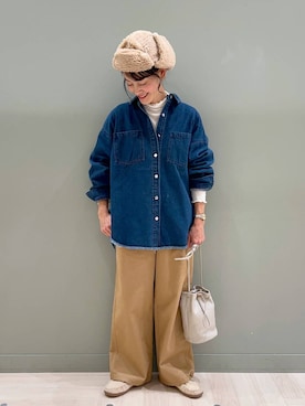 「アイテム（帽子）」を使った、ともちんさん（レディース・153cm・40代）の秋コーディネート