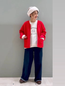 「アイテム（帽子）」を使った、ともちんさん（レディース・153cm・40代）の秋コーディネート