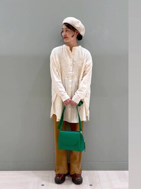 「アイテム（帽子）」を使った、ともちんさん（レディース・153cm・40代）の秋コーディネート