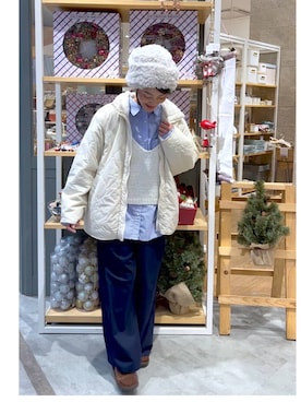 「studio CLIP（スタディオクリップ）のアイテム」を使った、ともちんさん（レディース・153cm）の秋コーディネート