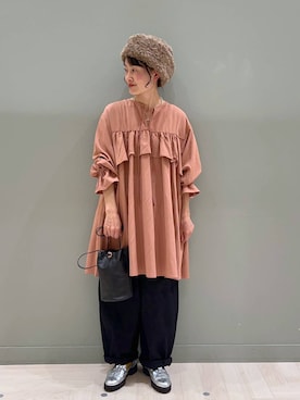 「アイテム（ワンピース/ドレス）」を使った、ともちんさん（レディース・153cm・40代）の秋コーディネート