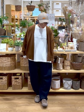 「アイテム（モカシン/デッキシューズ）」を使った、ともちんさん（レディース・153cm）の秋コーディネート