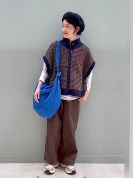 「アイテム（帽子）」を使った、ともちんさん（レディース・153cm・40代）の秋コーディネート