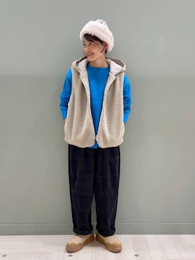 「アイテム（帽子）」を使った、ともちんさん（レディース・153cm・40代）の秋コーディネート