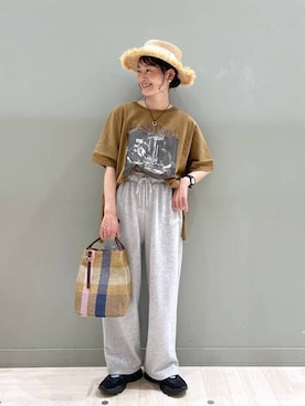 「studio CLIP（スタディオクリップ）のアイテム（パンツ）」を使った、ともちんさん（レディース・153cm）の春コーディネート