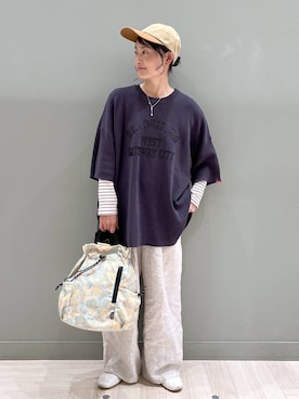 「studio CLIP（スタディオクリップ）のアイテム」を使った、ともちんさん（レディース・153cm）の春コーディネート