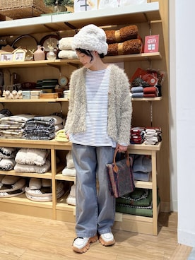 「アイテム（デニムパンツ）」を使った、ともちんさん（レディース・153cm・40代）の秋コーディネート