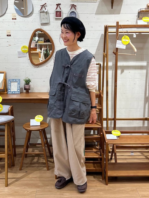 No.617 テディベア　グレージュ×スタイ×パンツ セール】先染めコーデュロイパンツ[プチサイズあり]（その他パンツ