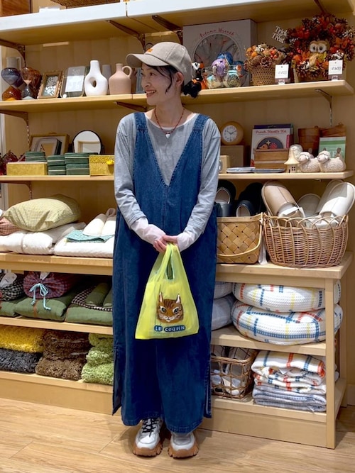 セール】《days》ダブルフロントデニムジャンパースカート（ワンピース