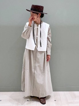 「アイテム（ワンピース/ドレス）」を使った、ともちんさん（レディース・153cm・40代）の春コーディネート