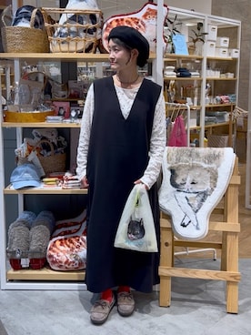 「アイテム（ワンピース）」を使った、ともちんさん（レディース・153cm・40代）の秋コーディネート