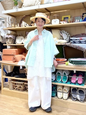 「studio CLIP（スタディオクリップ）のアイテム（パンツ）」を使った、ともちんさん（レディース・153cm）の春コーディネート