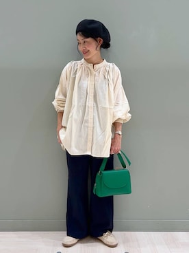 「アイテム（帽子）」を使った、ともちんさん（レディース・153cm・40代）の秋コーディネート