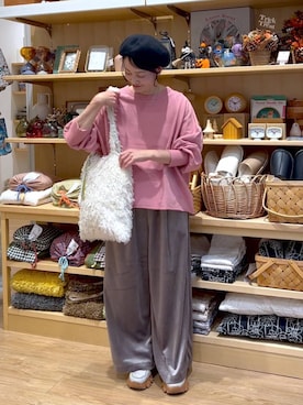 「アイテム（ハンチング/ベレー帽）」を使った、ともちんさん（レディース・153cm・40代）の秋コーディネート