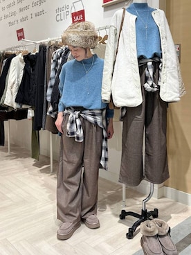 「studio CLIP（スタディオクリップ）のアイテム」を使った、ともちんさん（レディース・153cm）の冬コーディネート