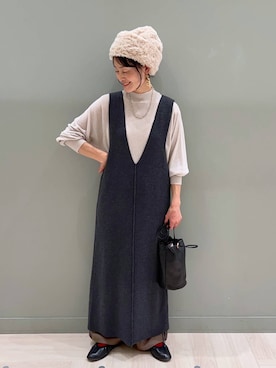 「アイテム（ワンピース/ドレス）」を使った、ともちんさん（レディース・153cm・40代）の冬コーディネート