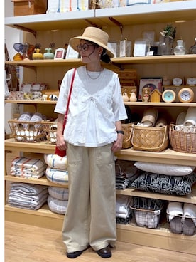 「アイテム（ローファー）」を使った、ともちんさん（レディース・153cm・40代）の夏コーディネート