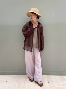 「アイテム（キャミソール）」を使った、ともちんさん（レディース・153cm・40代）の夏コーディネート