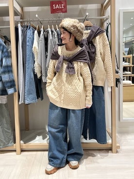 「studio CLIP（スタディオクリップ）のアイテム」を使った、ともちんさん（レディース・153cm）の冬コーディネート