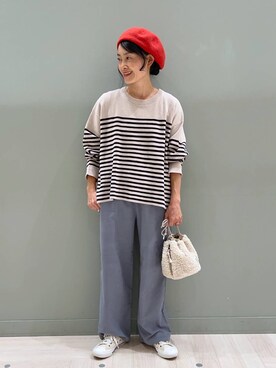 「アイテム（帽子）」を使った、ともちんさん（レディース・153cm・40代）の秋コーディネート