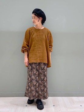 「アイテム（帽子）」を使った、ともちんさん（レディース・153cm・40代）の秋コーディネート