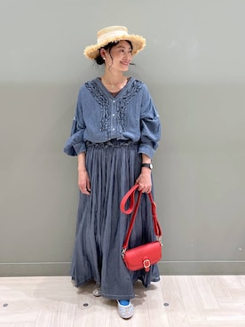 「studio CLIP（スタディオクリップ）のアイテム」を使った、ともちんさん（レディース・153cm）の春コーディネート