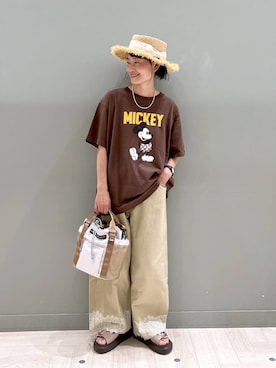 「studio CLIP（スタディオクリップ）のアイテム」を使った、ともちんさん（レディース・153cm）の夏コーディネート