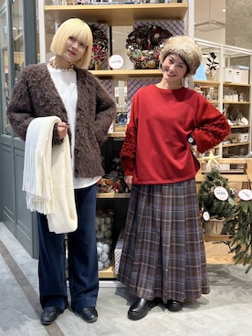 「アイテム（カーディガン/ボレロ）」を使った、ともちんさん（レディース・153cm・40代）の秋コーディネート