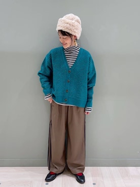 「アイテム（帽子）」を使った、ともちんさん（レディース・153cm・40代）の冬コーディネート