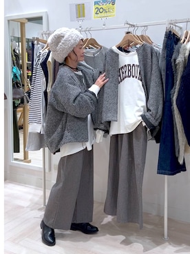 「アイテム（ニットキャップ/ビーニー）」を使った、ともちんさん（レディース・153cm・40代）の秋コーディネート