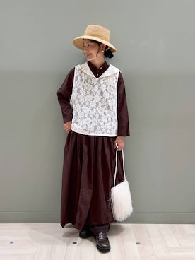 「アイテム（ショルダーバッグ）」を使った、ともちんさん（レディース・153cm・40代）の夏コーディネート