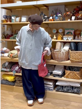 「アイテム（スウェット）」を使った、ともちんさん（レディース・153cm・40代）の秋コーディネート