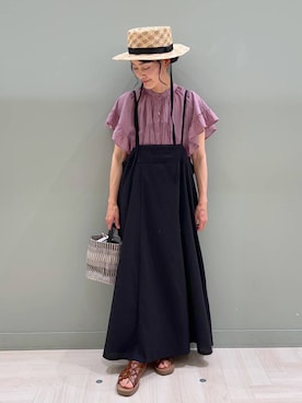 「アイテム（ワンピース/ドレス）」を使った、ともちんさん（レディース・153cm・40代）の春コーディネート