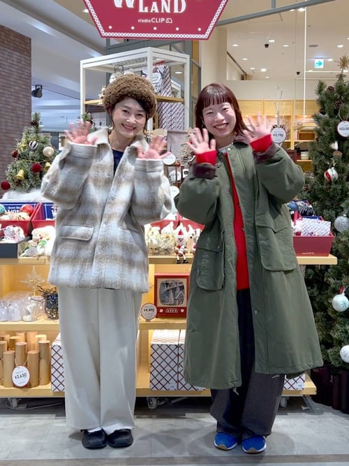 シャギーチェックジャケットコート（その他アウター）｜studio CLIP