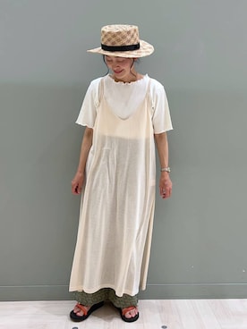 「アイテム（ワンピース/ドレス）」を使った、ともちんさん（レディース・153cm・40代）の夏コーディネート