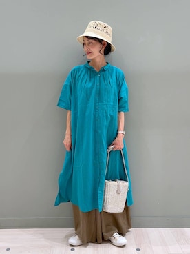 「アイテム（ワンピース/ドレス）」を使った、ともちんさん（レディース・153cm・40代）の夏コーディネート
