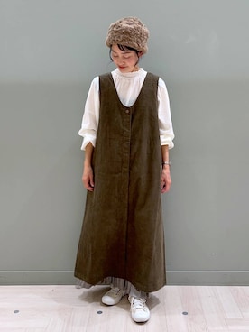 「アイテム（ワンピース/ドレス）」を使った、ともちんさん（レディース・153cm・40代）の秋コーディネート