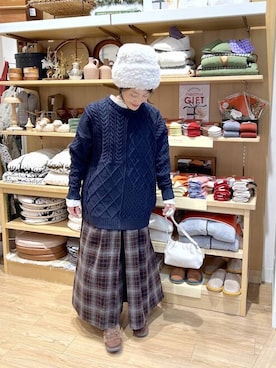 「アイテム（モカシン/デッキシューズ）」を使った、ともちんさん（レディース・153cm・40代）の秋コーディネート