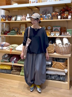 「アイテム（アクセサリー）」を使った、ともちんさん（レディース・153cm・40代）の秋コーディネート