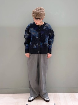 「アイテム（帽子）」を使った、ともちんさん（レディース・153cm・40代）の冬コーディネート