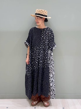 「アイテム（ワンピース/ドレス）」を使った、ともちんさん（レディース・153cm・40代）の夏コーディネート