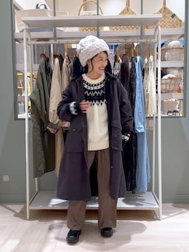 「アイテム（モッズコート）」を使った、ともちんさん（レディース・153cm）の秋コーディネート