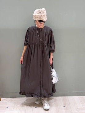 「アイテム（ワンピース/ドレス）」を使った、ともちんさん（レディース・153cm・40代）の冬コーディネート