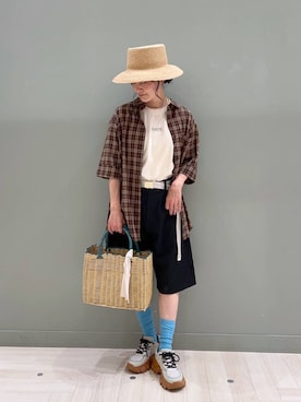 「アイテム（シャツ/ブラウス）」を使った、ともちんさん（レディース・153cm・40代）の夏コーディネート