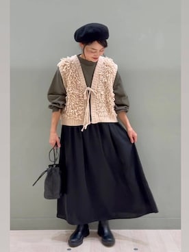 「アイテム（ワンピース/ドレス）」を使った、ともちんさん（レディース・153cm・40代）の秋コーディネート